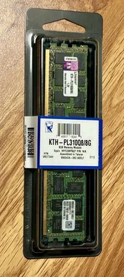 KTH-PL310Q8/8G Kingston 8GB PC3-8500 DDR3-1066MHz ECC Registered DIMM Memory Mod - Image 1 of 4