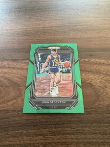 2022-23 Panini Prizm Basketball John Stockton Green Prizm #292 Utah Jazz HOF NM - Bild 1 von 5