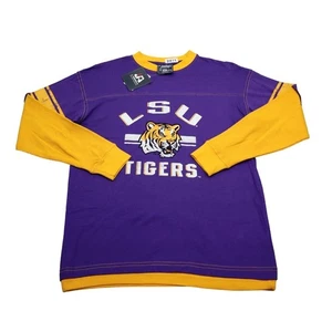 New LSU Tigers Shirt Youth XL Purple Gold White Football Basketball Boy Tee - Picture 1 of 20