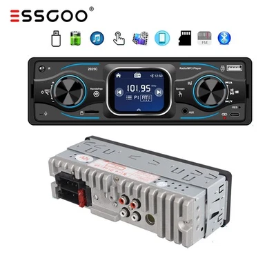 Single 1 DIN Car Stereo Radio Bluetooth MP3 Player AUX USB AM/FM Audio Receiver - Image 1 of 4