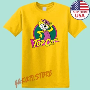 Top Cat Cartoon Animated Men's Yellow Size S-5XL - Picture 1 of 1