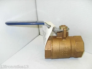 🔴NEW🔴  2" NIBCO BRONZE/BRASS BALL VALVE 600CWP 150SWP - Picture 1 of 9