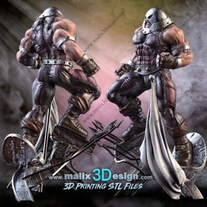 3D bedruckt - Harz - Juggernaut - X Men - Marvel - Malix3Design - Maßstab 1/10 - Bild 1 von 3