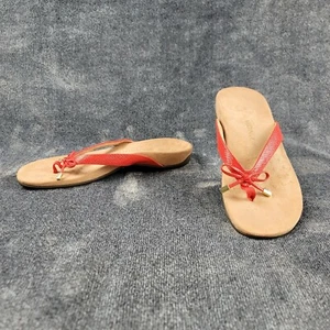 Vionic Bella Slip on Sandal Thong Flip Flop Red Bow Arch Support Womens 11 - Picture 1 of 11