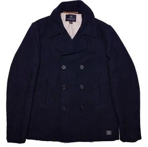 SCOTCH & SODA Amsterdam Couture Men's Military Peacoat Navy Blue XXL 2XL - Picture 1 of 12