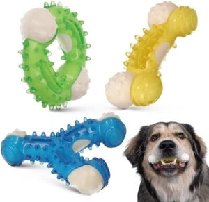 Gudog Chew Dog Toy, Set Of 3, Thermoplastic Rubber, New - Picture 1 of 8