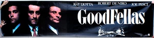 Banner de cine de vinilo Goodfellas 1990 original adv aprox 12 pies x 3 pies - Imagen 1 de 1