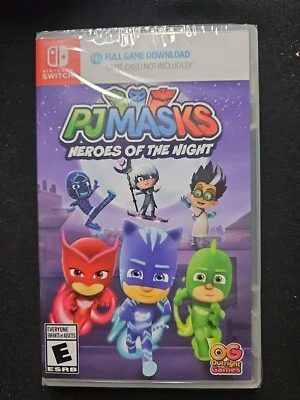 NEW - SWITCH - NO CARD - PJ Masks Heroes of the Night Game Download Only SEALED  - Image 1 of 2