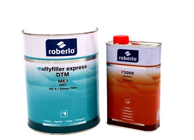 Imprimación de uretano Roberlo® Multyfiller Express ME1 GRIS 4:1 (2K) DTM ENVÍO RÁPIDO Foto 1 de 3