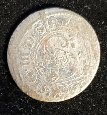 Poland Riga Solidus Szelag Schilling 1621 (Z1) Sigismund III Silver◇ S25 - Image 1 of 3