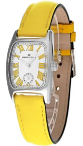HAMILTON American Classic Boulton M Yellow Leather Women's Watch H13321812 - Picture 1 of 5