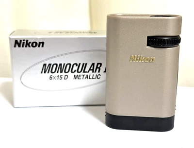 NEW Nikon multifunctional Monocular II 6 x 15D metallic Made in Japan - Image 1 of 4