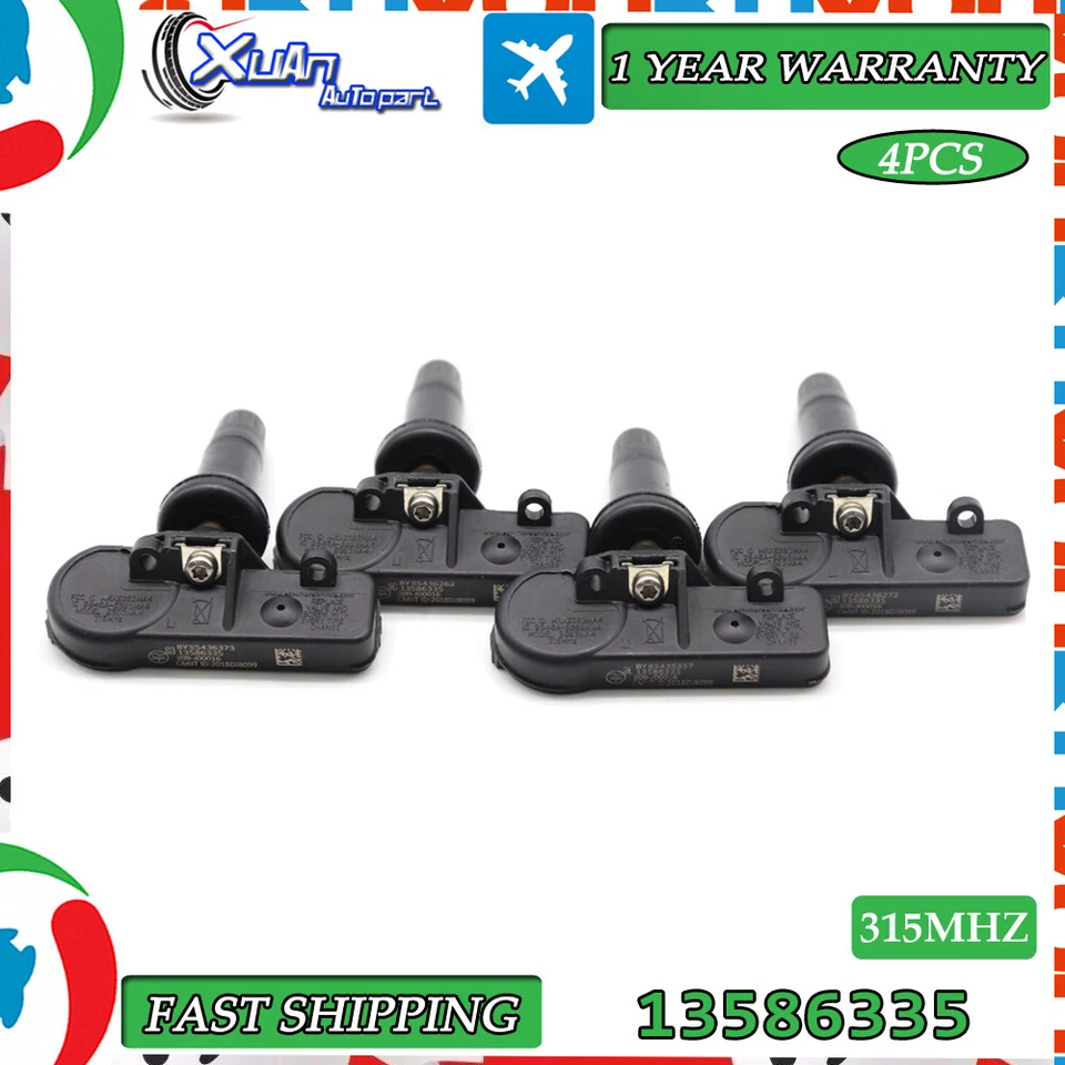Sensor de monitoreo de presión de neumáticos TPMS programado para Chevy GMC Cadillac 13586335 Foto 1 de 4