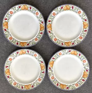 DANSK Fiance Fruits Dinnerware 10.75" Dinner Plates - Set of 4 - Picture 1 of 5
