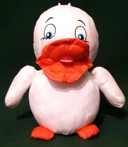 Pato de felpa paracaídas 7" nailon suave con ventosa ¡ES ESCANDALOSO! - Imagen 1 de 8