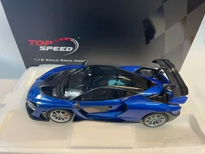 TSM Top Speed Mclaren Senna Antares blue 1/18 TS0248 - Foto 1 di 2