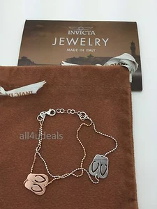 Pulsera Invicta Jewelry J0267 Plata 925 Rodio Amor Amistad Plata Rosa - Imagen 1 de 2