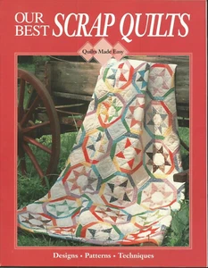Our Best Scrap Quilts 12 Full Size Quilt Patterns Complete Instructions - Picture 1 of 2