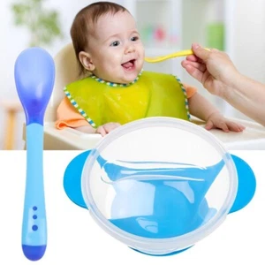 Mit Saugnapf Baby Bowl Set Baby fütterung Geschirr-Set Kinder geschirr Baby - Bild 1 von 15