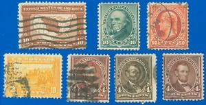 US SCOTT #254 #260 #280 #327 #400 & mehr gebraucht, siehe Beschreibung, SCV über $ 200! - Bild 1 von 1