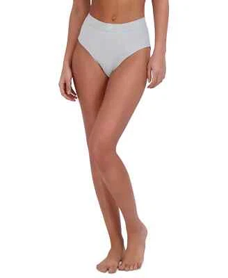 Steve Madden Womens Ribbed High-Waisted Brief Underwear , Puritan Gray, Medium - Image 1 of 3