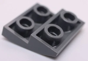 Lego 5x Bluastro Scuro Grigio Inclinazione Curva 2x2x2/3 Invertito - Foto 1 di 3