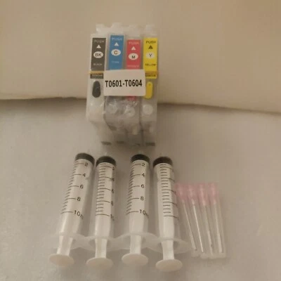 Refillable Ink Cartridges # 60 For C88 CX3800-CX4200CX4800 CX5800F CX7800 NONOEM - Image 1 of 3