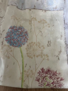 Tende camera da letto FODERATE nere 46"" x 70"" a goccia motivo floreale vintage - Foto 1 di 2