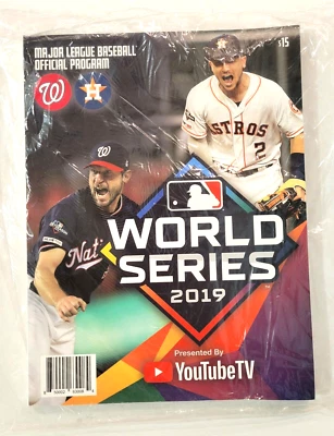 2019 World Series Program WASHINGTON NATIONALS vs HOUSTON ASTROS - NEW/PACKAGE - Image 1 of 2
