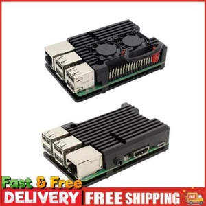 Aluminiumgehäuse Metallgehäuse Gehäuse für Raspberry Pi 3 Model B B + Zubehör ~ - Bild 1 von 11