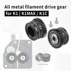 Zweifach-Zahnrad-Vorschubgetriebe für Creality K1/K1MAX/K1C EXtruder 3D-Drucker - Picture 1 of 16