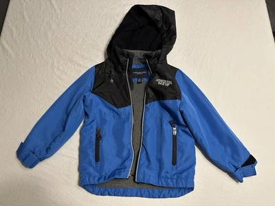 儿童 4T London Fog 抓绒衬里夹克带蓝色/黑色拉链 — 第 1/4 张图片