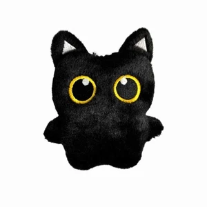 Black Cat Plush Toy for Pets Soft & Durable Cuddly Companion, Small Plush Pendan - Picture 1 of 5