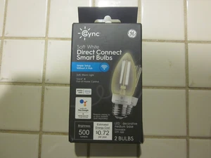 GE CYNC Direct Connect Smart LED 2 Glühbirne 500 Lumen weich 6409 - Bild 1 von 3