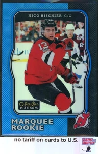 2017-18 O-Pee-Chee Platinum Retro Rainbow Blue #R66 Nico Hischier 061/149 - Picture 1 of 2