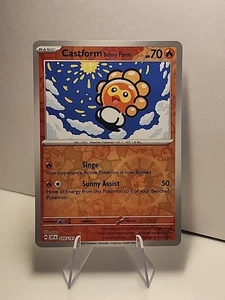 Castform Sunny Form 020/191 Sv08: Surging Sparks Reverse Holo Pokémon TCG NM - Picture 1 of 2