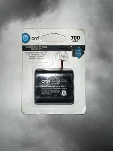 ONN 700 mAh Bateria do telefonu bezprzewodowego 3,6V NI-MH do Panasonic GE Toshiba AT&T Sony - Zdjęcie 1 z 2