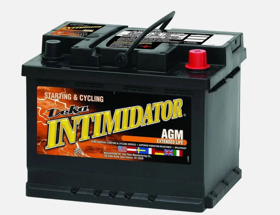 Автомобильный аккумулятор Deka 9A47 AGM Intimidator CCA 600, RC 100, BCI Group 47 - Изображение 1 из 1