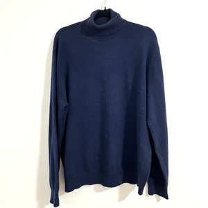 Maglione uomo Grant Thomas due strati cashmere girocollo XL collo tartaruga lusso - Foto 1 di 5