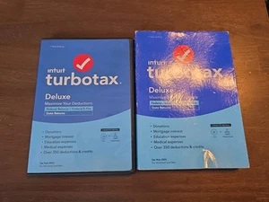 Intuit Turbotax Deluxe 2021 Federal & State Returns Plik elektroniczny CD Windows/Mac - Zdjęcie 1 z 3