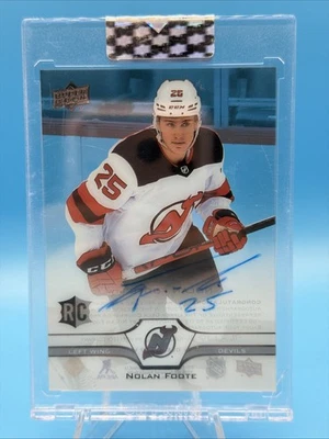 2020-21 UPPER DECK CLEAR CUT ROOKIE ACETATE AUTO NOLAN FOOTE RC #CC-NF - Image 1 of 2