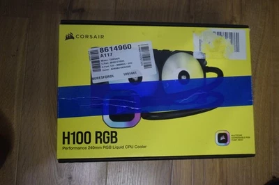 CORSAIR H100 RGB Performance 240mm Liquid CPU Cooler (Untested ) - Image 1 of 3