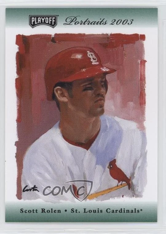 2003 Playoff Portraits All-Star Fanfest Green Scott Rolen #122 HOF - Image 1 of 2