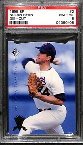 1995 Upper Deck SP Die Cut #2 Nolan Ryan HOF Texas Rangers PSA 8 NM-MT 6179