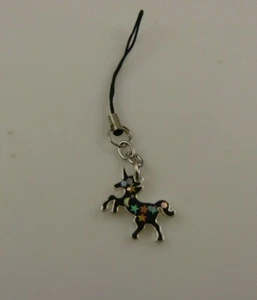 Unicorn black stars cell phone or purse charm strap - Photo 1 sur 6