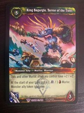 World of Warcraft WoW TCG Promo - Foil King Bagurgle, Terror of the Tides