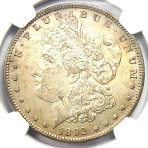 1892-P Morgan Dollar $1 Coin (1892) - Certified NGC Uncirculated Detail (UNC MS) - Picture 1 of 6