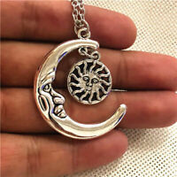 Celestial Journeys Sun Moon stars Gold /& Sterling Silver Pendant by Peter Stone