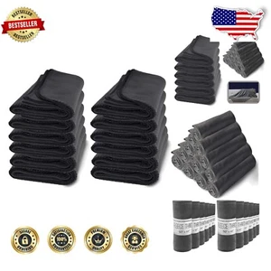 Stylish 12 Pack Charcoal Gray Cozy Fleece Blankets - 50 x 60 Heavyweight Design - Picture 1 of 7
