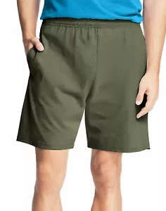 Hanes Mens Jersey Cotton Shorts - Picture 1 of 6